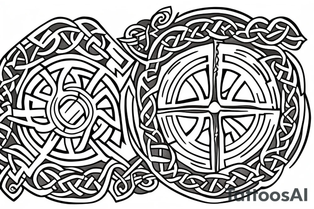 celtic cross tattoo idea