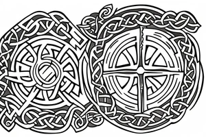 celtic cross tattoo idea