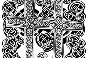 celtic cross tattoo idea
