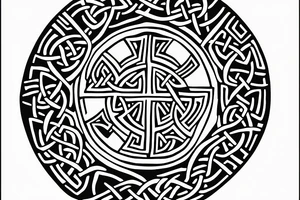 celtic cross tattoo idea