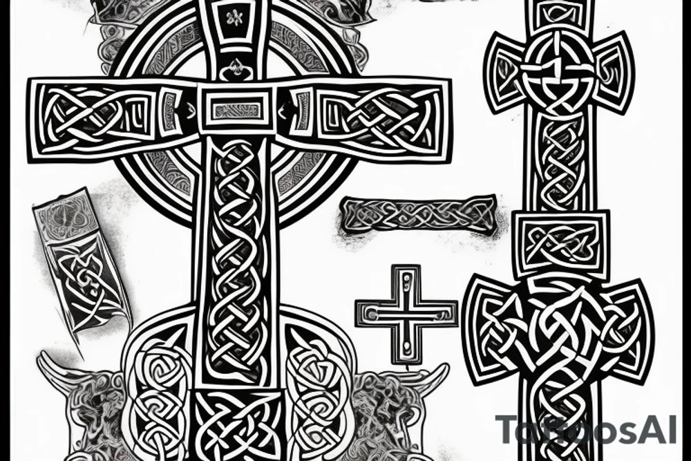 celtic cross spain tattoo idea