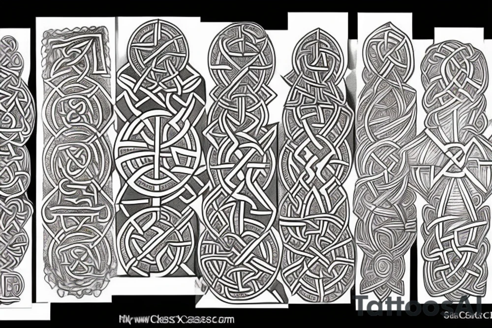 celtic cross spain tattoo idea