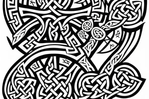 celtic cross viking tattoo idea
