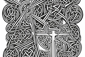 celtic cross viking tattoo idea