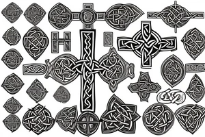 celtic cross viking tattoo idea