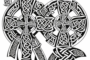 celtic cross viking tattoo idea
