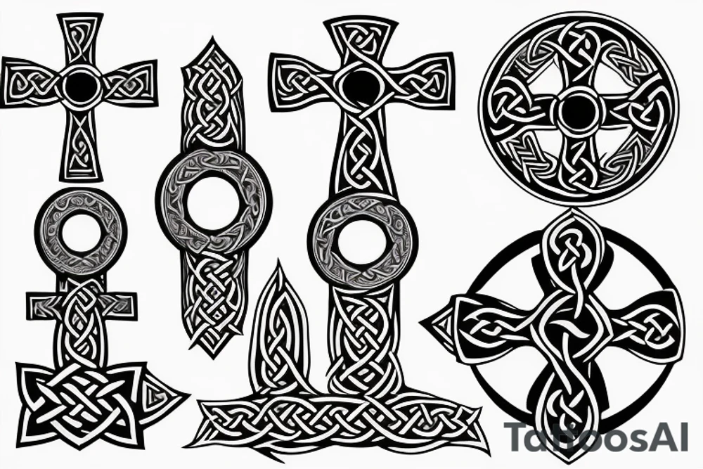 celtic cross viking tattoo idea