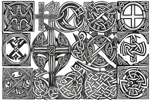 celtic cross viking tattoo idea