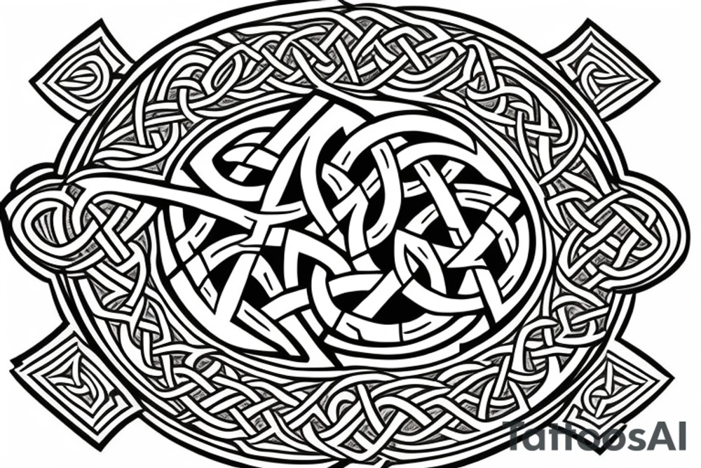 celtic cross viking tattoo idea