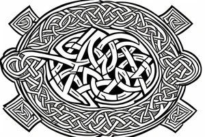 celtic cross viking tattoo idea