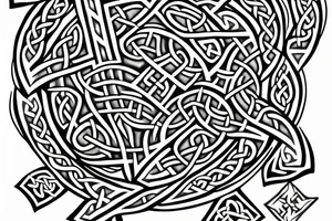 celtic cross viking tattoo idea