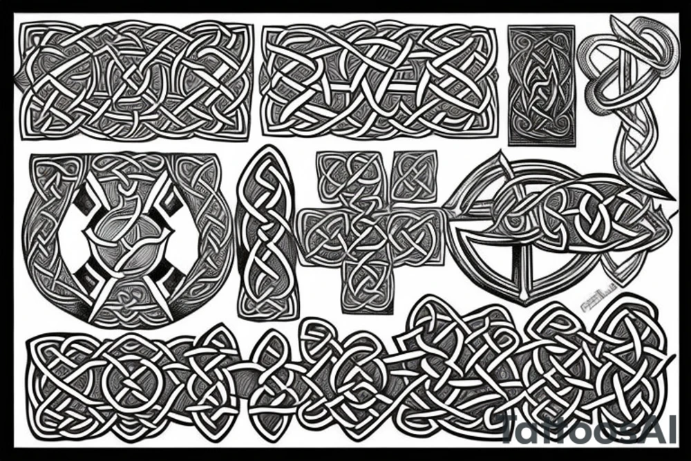 celtic cross viking tattoo idea