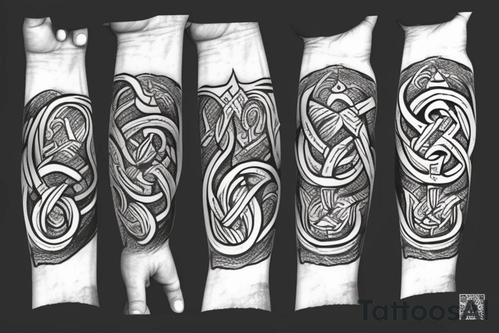 viking arm ring tattoo idea