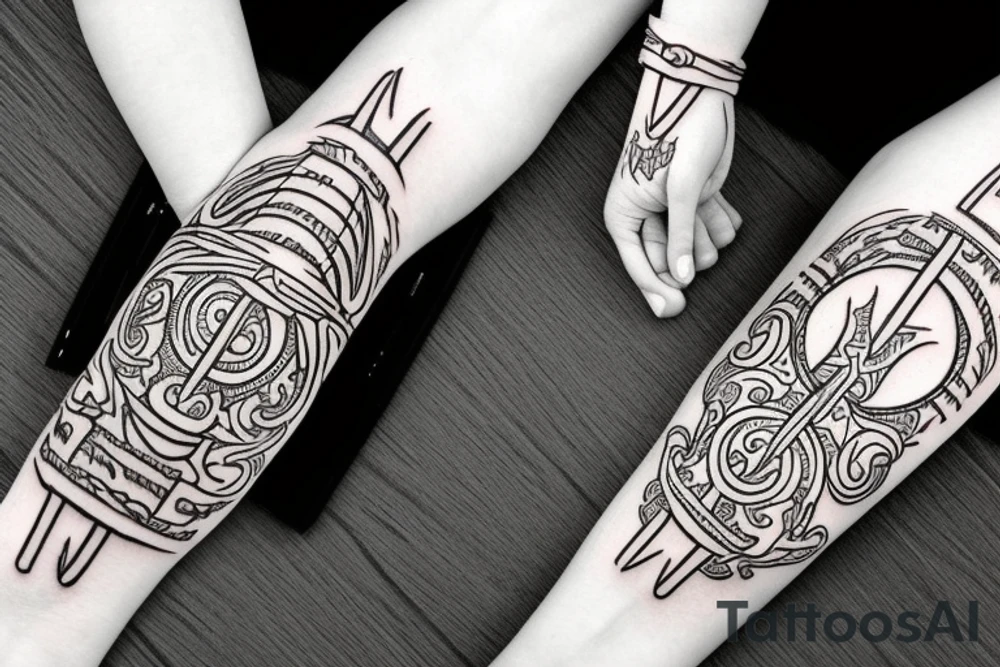 viking arm ring tattoo idea