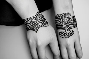 viking arm ring bracelet tattoo idea
