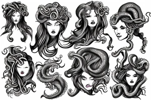 Medusa dans les nuages. tattoo idea