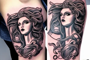 Medusa dans les nuages. tattoo idea