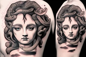 Medusa dans les nuages. tattoo idea