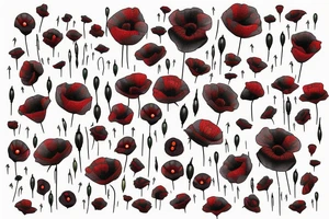 POPPY FIELD tattoo idea