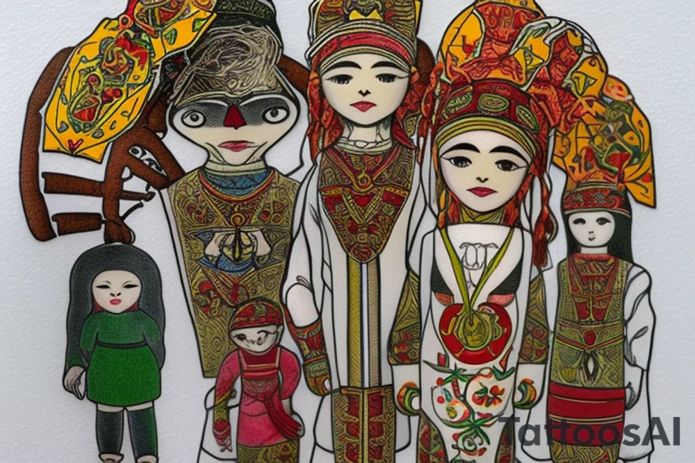 he motanka (Ukrainian: мотанка) doll is an ancient Ukrainian household item that’s believed to protect and bring blessings to the home and family. The motanka doll was originally designed for fertility and procreation, but has become associated with healing, protection and ancestors tattoo idea
