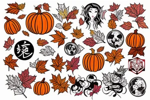autumn tattoo idea