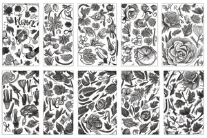 autumn garden tattoo idea