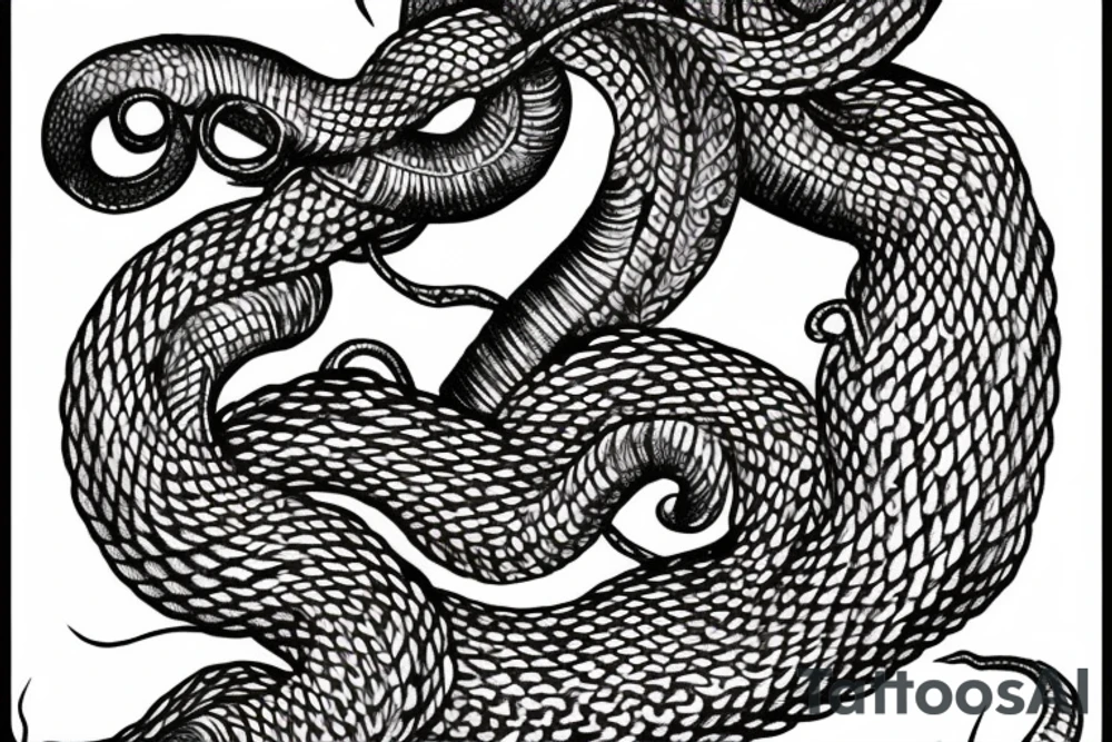 Urnes viking arm sleeve jormungandr  sea serpent tattoo idea
