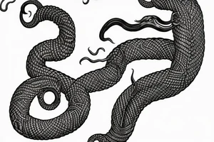 Urnes viking arm sleeve jormungandr  sea serpent tattoo idea