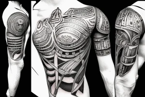 Spartan warrior battle greece tattoo idea