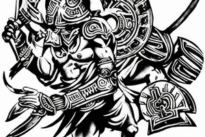 Spartan warrior battle greece tattoo idea
