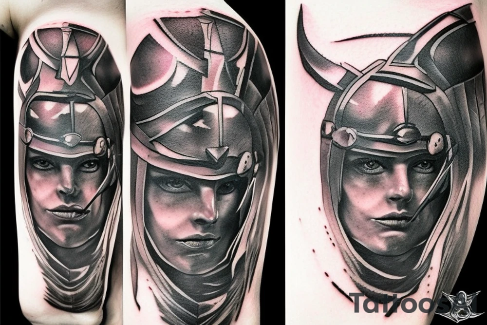 Spartan warrior tattoo idea