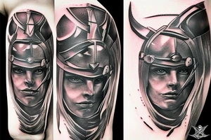Spartan warrior tattoo idea