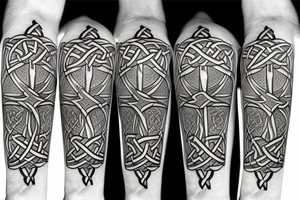 a celtic cross with the irish blessing prayer tattoo idea