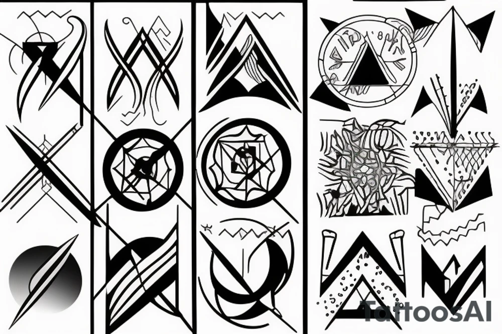 Arrows h tattoo idea