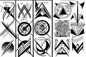 Arrows h tattoo idea