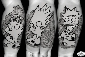Lisa an Bart simpson tattoo idea