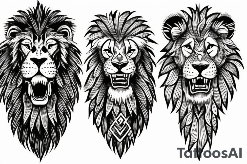 Lionness tattoo idea