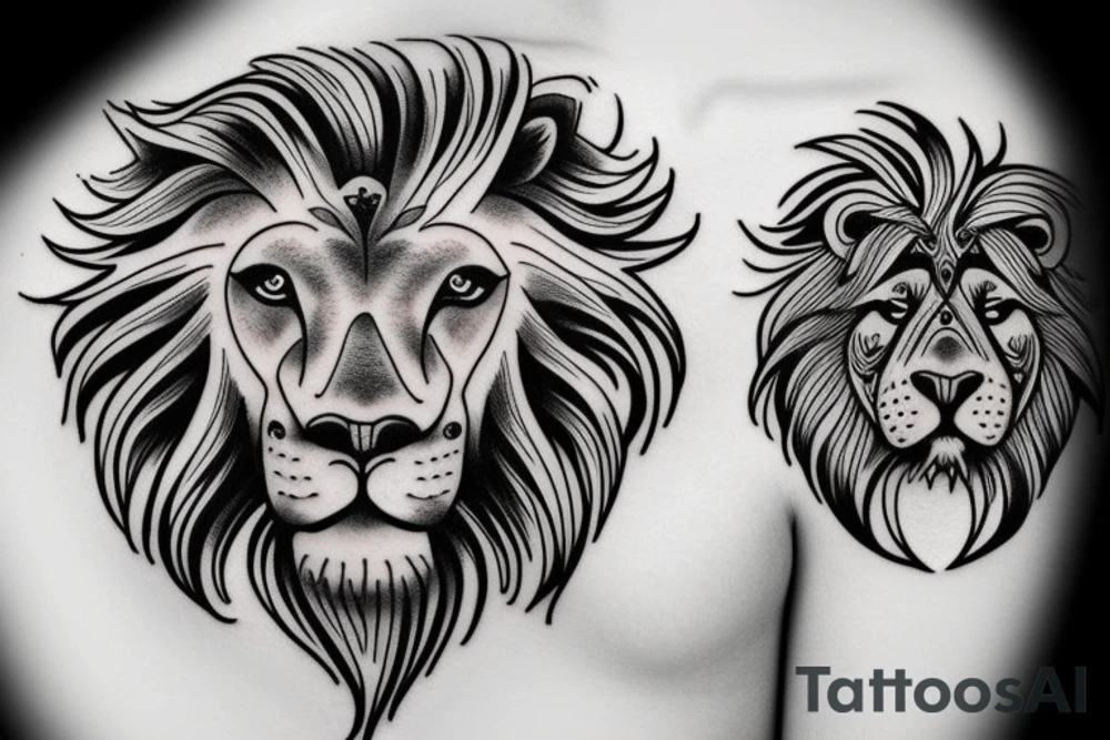 Lionness tattoo idea