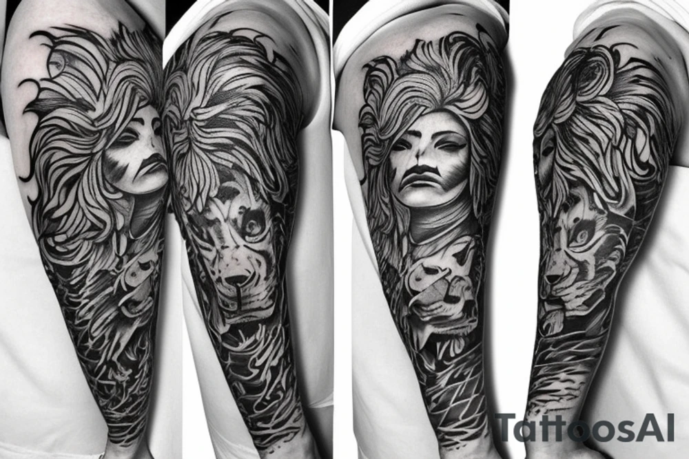 Lionness tattoo idea
