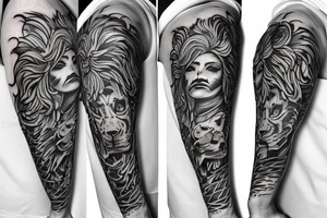Lionness tattoo idea