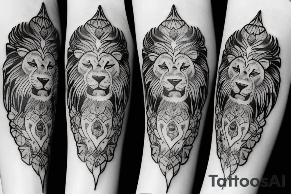 Lionness tattoo idea