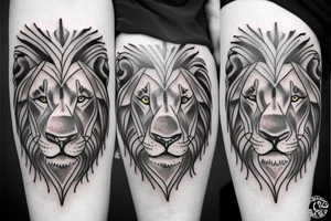 Female Lion tattoo idea