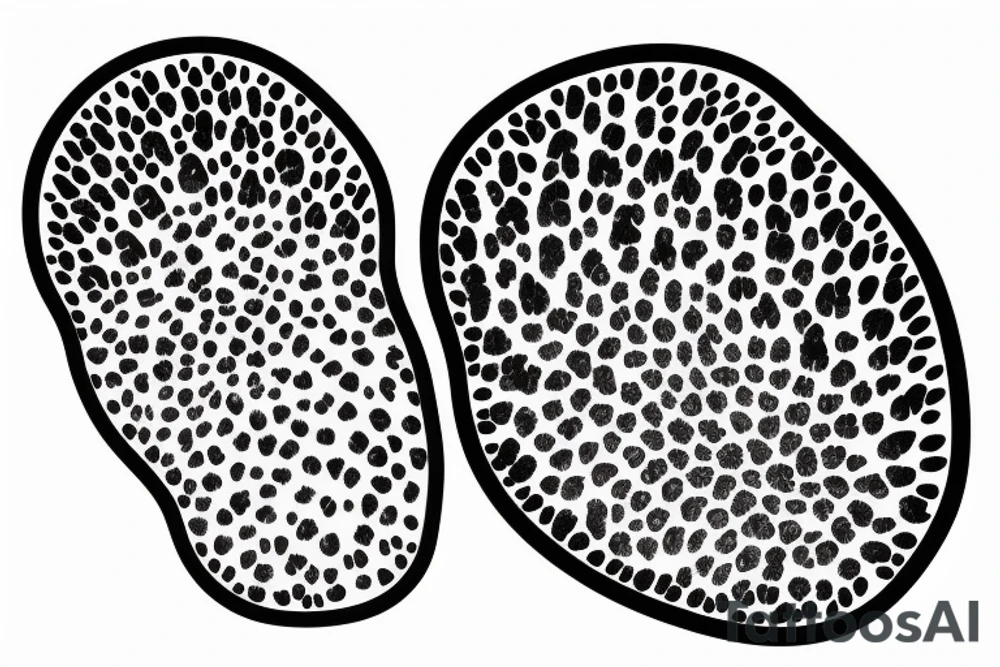 Dog paw print tattoo idea