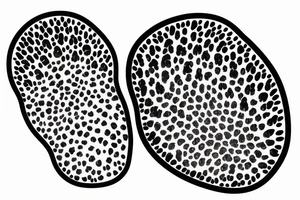 Dog paw print tattoo idea