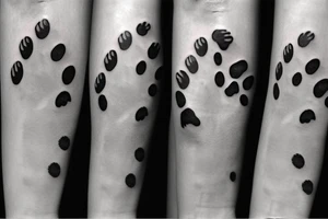 Dog paw print tattoo idea