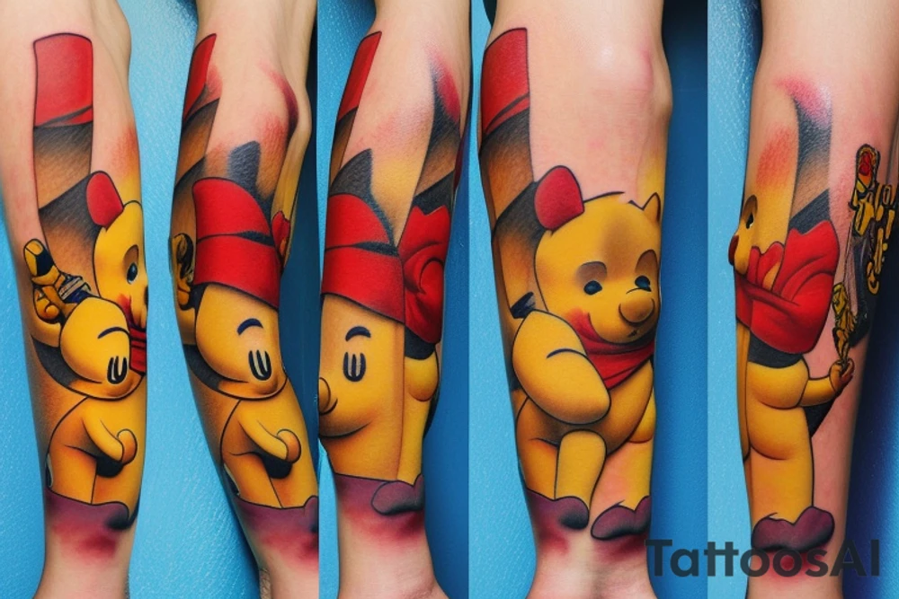 "winnie the pooh" tattoo idea