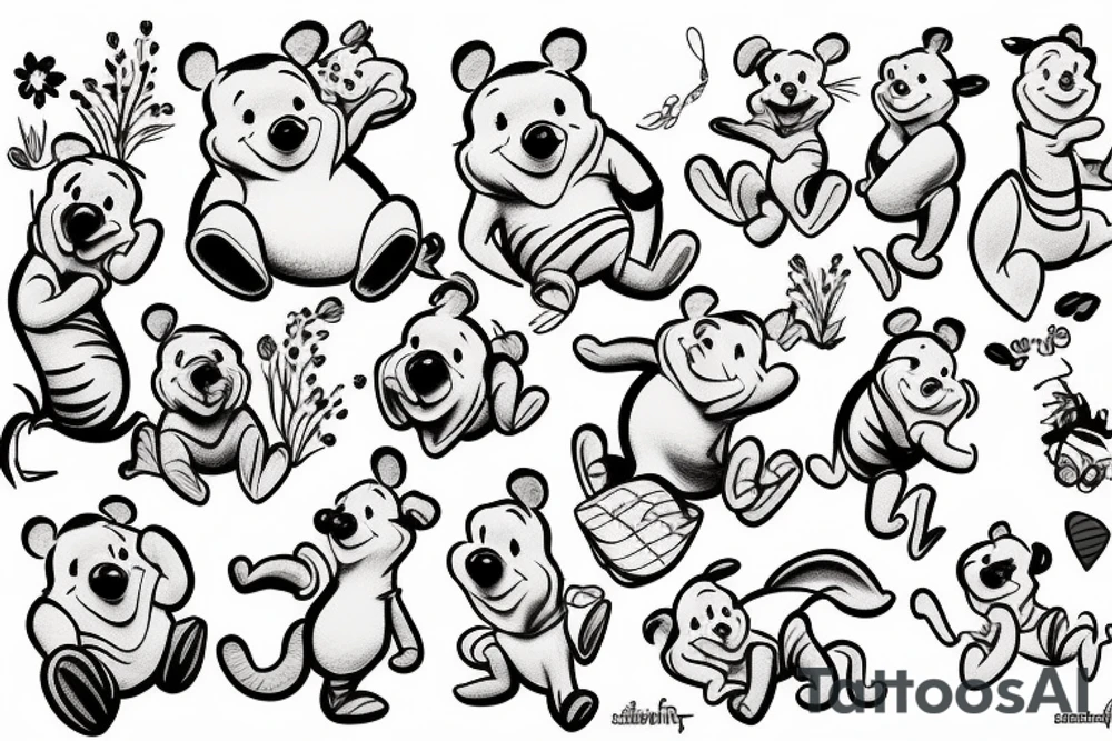 Winnie the pooh tattoo idea