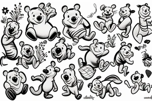 Winnie the pooh tattoo idea