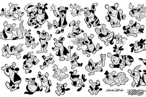 Winnie the pooh tattoo idea