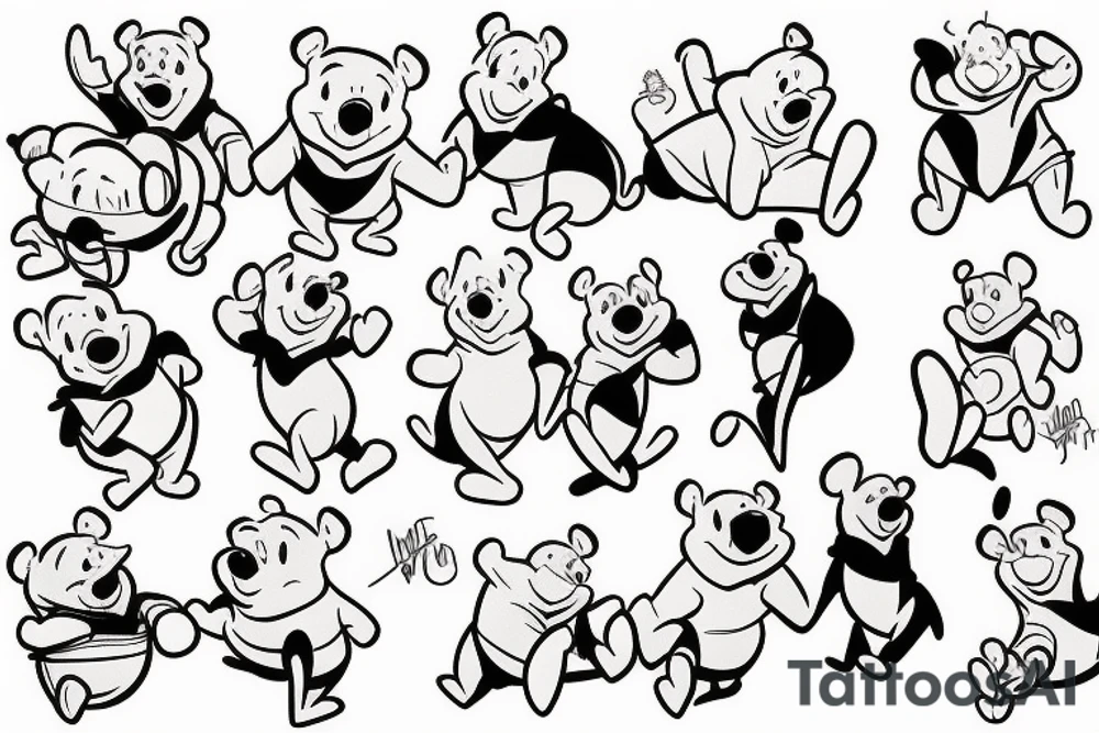 Winnie the pooh tattoo idea